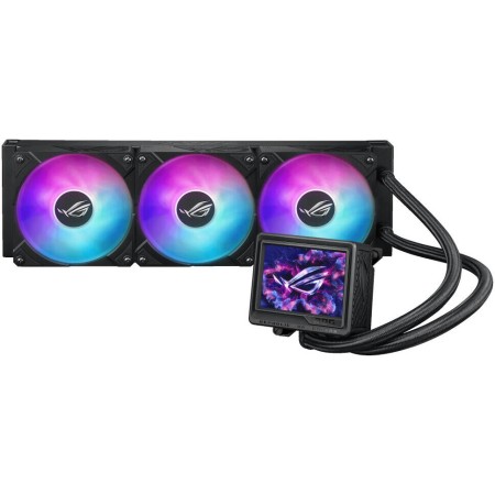 Asus ROG RYUJIN III Extreme 360 ARGB Liquid Cooler, Large 3.5-inch customizable LCD screen, Full AURA Sync RGB lighting, 360mm AIO - Black Asus ROG RYUJIN III Extreme 360 ARGB Liquid Cooler, Large 3.5-inch customizable LCD screen, Full AURA Sync RGB lighting, 360mm AIO - Black