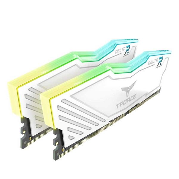 Team Group T-Force Delta RGB Ram DDR4 32GB ( 2x16GB ) 3600MHz - White Team Group T-Force Delta RGB Ram DDR4 32GB ( 2x16GB ) 3600MHz - White