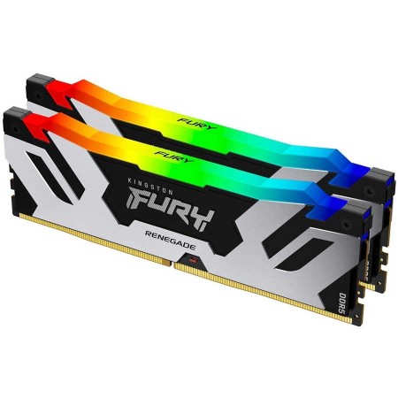 ذاكرة مكتبية Kingston FURY Renegade, سعة 96GB (2×48GB) بسرعة 6000MHz, التوقيت CL32, إضاءة RGB, متوافقة مع Intel XMP 3.0 و AMD EXPO – أسود ذاكرة مكتبية Kingston FURY Renegade, سعة 96GB (2×48GB) بسرعة 6000MHz, التوقيت CL32, إضاءة RGB, متوافقة مع Intel XMP 3.0 و AMD EXPO – أسود