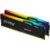 ذاكرة كينجستون فيوري 16GB بسرعة DDR5 6000MHz  مضيئة