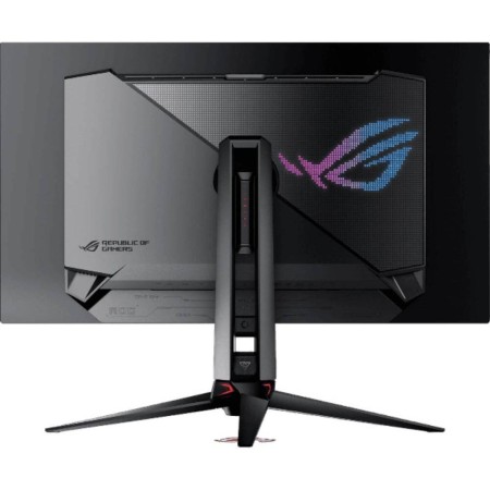 شاشة العاب احترافية  ASUS ROG SWIFT, مقاس 32 بوصة, مزدوجة الدقة 4K 240 MHz او FHD 480 MHz, زمن استجابة 0.03 م/ثا - USB-C 90W - أسود
