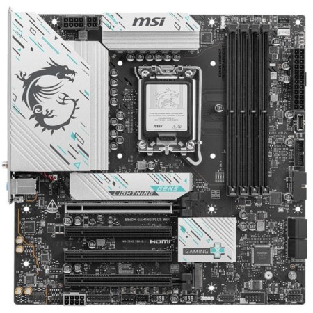 MSI B860M GAMING PLUS WIFI 7 Motherboard - PCIe 5.0 - LGA1851 Socket - DDR5 RAM