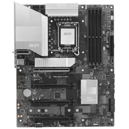 MSI PRO B860-P WIFI 7 Motherboard - PCIe 5.0 - LGA1851 Socket - DDR5 RAM