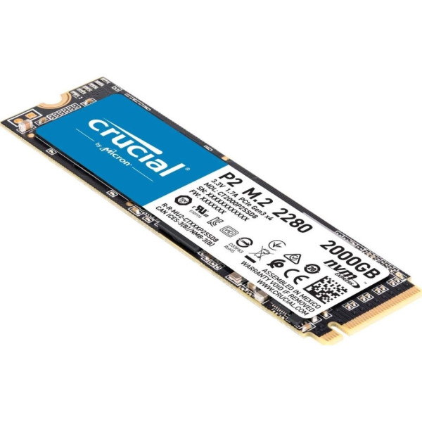 كروشيل P2 2TB إس إس دي M.2 بسرعة 2400ميجابايت كروشيل P2 2TB إس إس دي M.2 بسرعة 2400ميجابايت