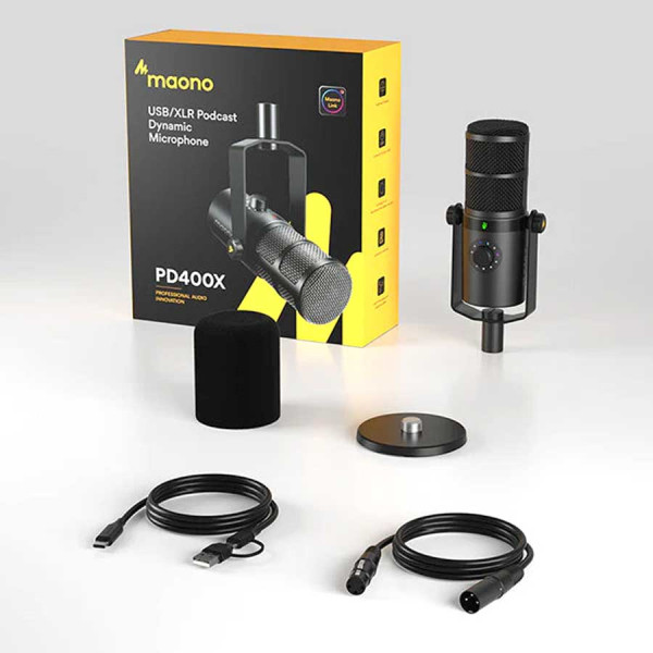 ماونو PD400X  بودكاست ديناميك مايك USB/XLR