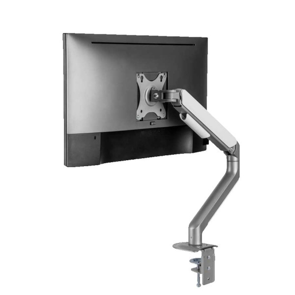 TWISTED MINDS Single Screen Slim Heavy-Duty Mechanical Spring Monitor Arm - Silver TWISTED MINDS Single Screen Slim Heavy-Duty Mechanical Spring Monitor Arm - Silver
