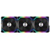 LIAN LI UNI SL120mm Addressable RGB LED PWM Fan| 3x FANS Pack - Black