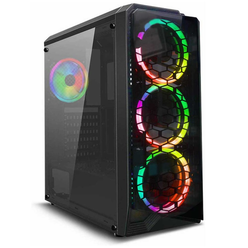 DarkFlash Water Square 5 Case With 4 RGB FANS