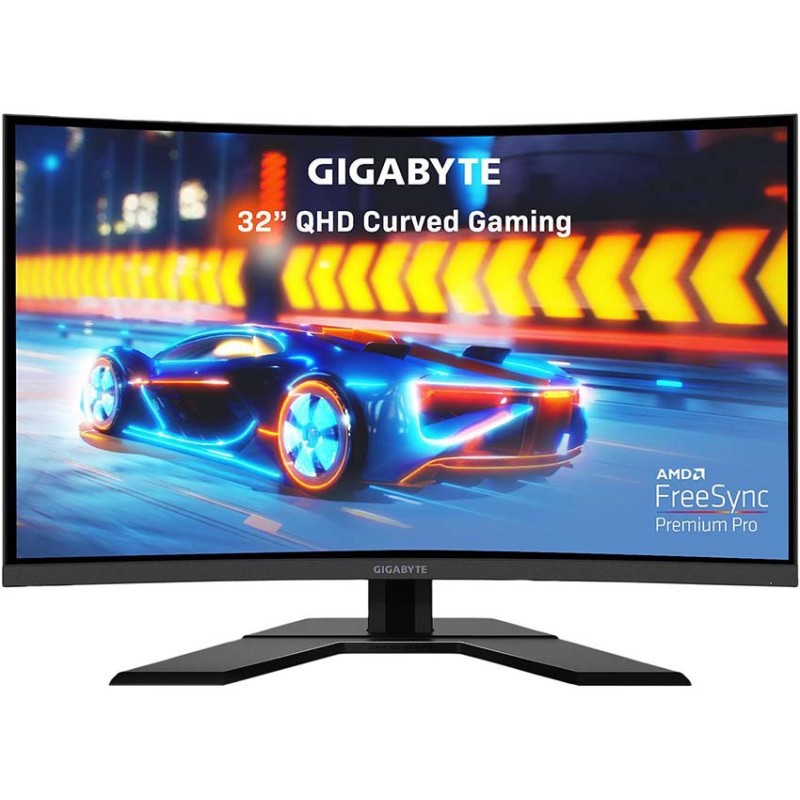 GIGABYTE G32QC 32" 165Hz 1440P 1500R Curved Gaming Monitor VA 1ms(MPRT) Display HDR400 FreeSync Premium Pro
