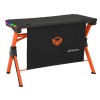 MeeTion MT-DSK20 RGB LED light Pc Computer Gaming Desk - Black/Orange