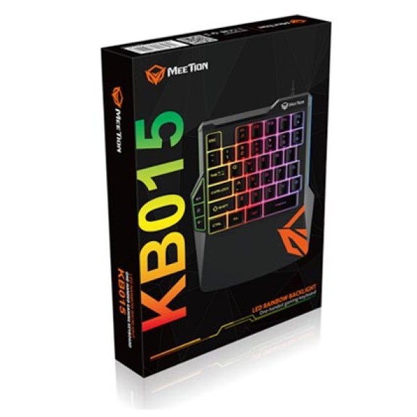 Meetion KB015 RGB One Handed Gaming Keyboard - كيبورد العاب ميشن للاستخدام بيد واحدة
