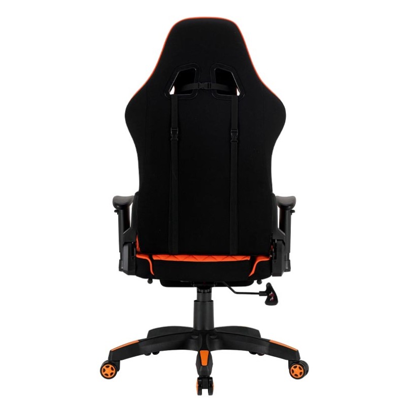 MeeTion MT-CHR25 Gaming Chair with Footrest and Back Massage - Black/Orange