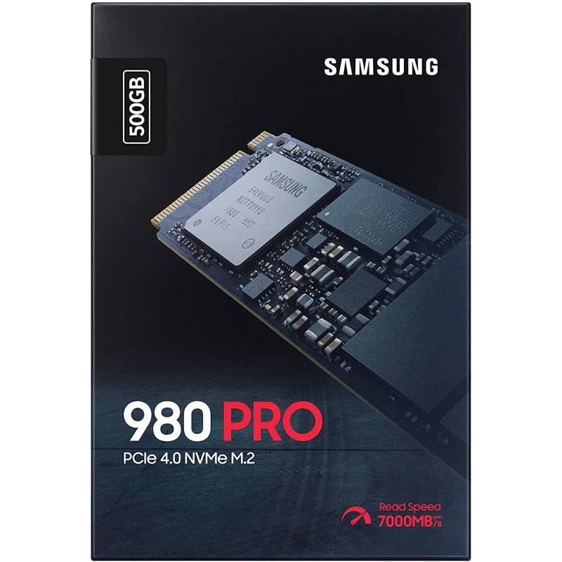 SAMSUNG 980 PRO 500GB PCIe NVMe Gen4 Internal Gaming SSD M.2