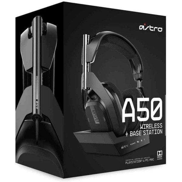 ASTRO A50 WIRELESS + BASE STATION GAMING HEADSET ( PS4/PS5/PC/MAC ) - سماعة رأس لاسلكية للاللعاب استرو