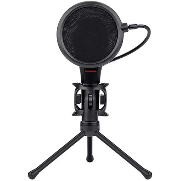 Redragon Quasar 2 GM200 Omnidirectional USB Condenser Microphone with Tripod & Pop Filter