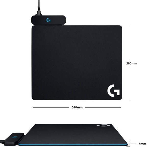 Logitech G Powerplay Wireless Charging System, Cloth or Hard Gaming Mouse Pad منصة شحن للماوسات اللاسلكية و ماوس باد لوجيتيك بور بلاي