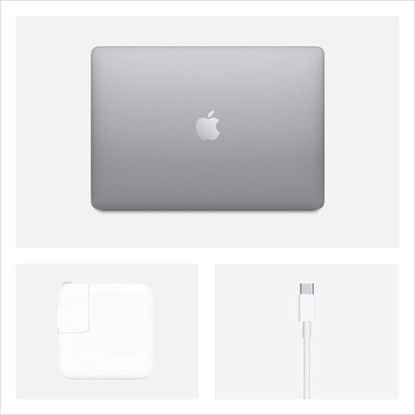 Apple 13.3 MacBook Air 2020 - M1- 256GB -SPACE GRAY  - ماك بوك اير