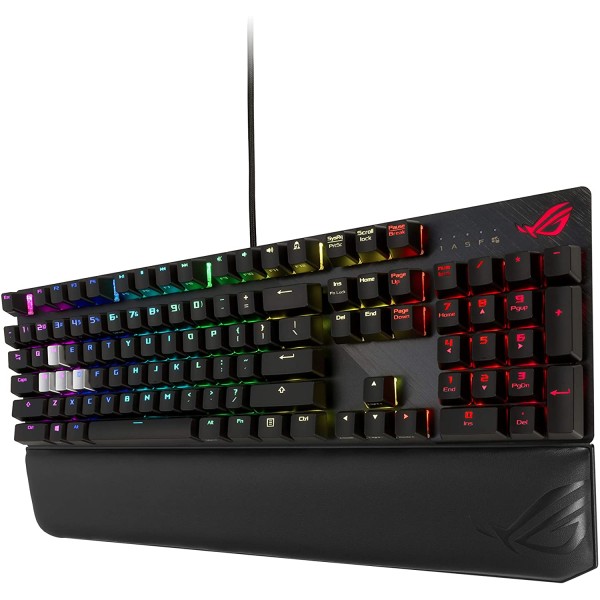ASUS ROG Strix Scope Deluxe RGB Wired Mechanical Gaming Keyboard with Cherry MX switches (Red Switches)