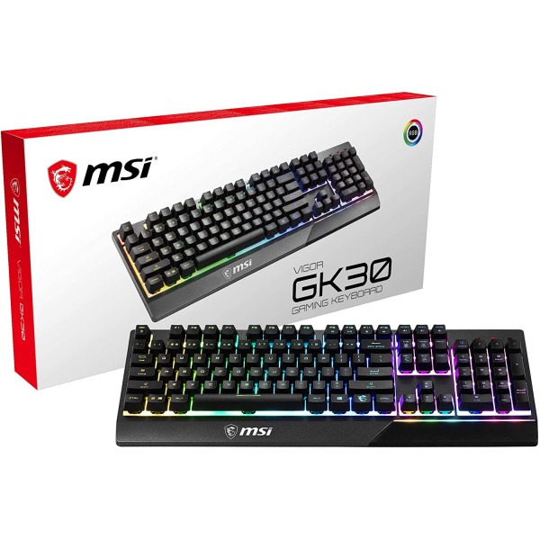 MSI Vigor GK30 RGB Gaming Keyboard - لوحة مفاتيح ام اس اي