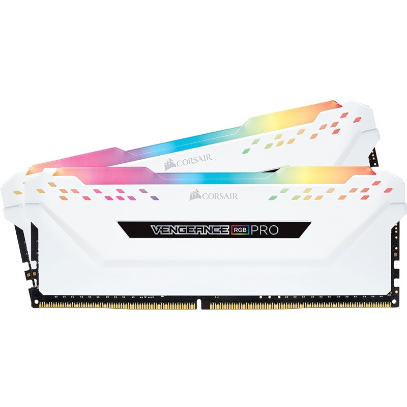 CORSAIR VENGEANCE RGB PRO DDR4 RAM 16GB ( 2X8GB ) 3200MHz - WHITE