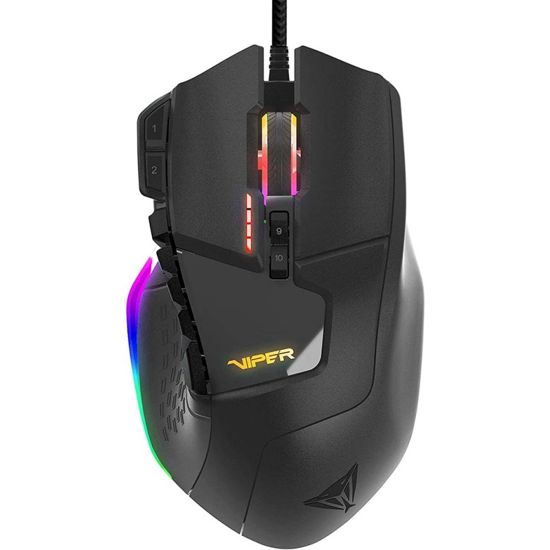 Patriot Viper Gaming V570 RGB Blackout Edition Pro Laser Mouse Up To 12,000 Dpi