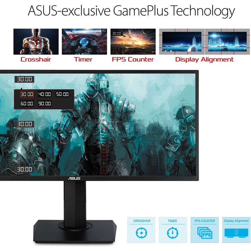 ASUS VP348QGL 34” Ultra-Wide Freesync HDR Gaming Monitor 75Hz 1440P Eye Care