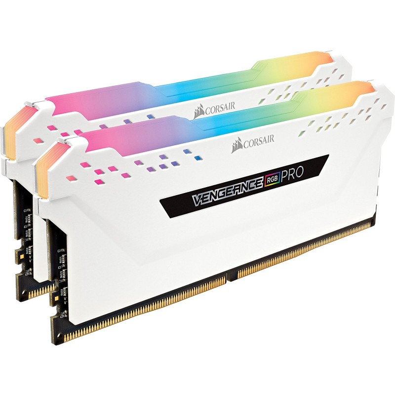 CORSAIR VENGEANCE RGB PRO DDR4 RAM 16GB ( 2X8GB ) 3200MHz - WHITE