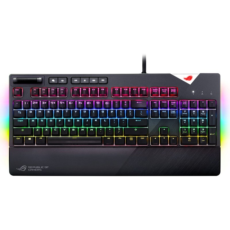 ASUS ROG Strix Flare RGB mechanical gaming keyboard with Cherry MX RED Switches