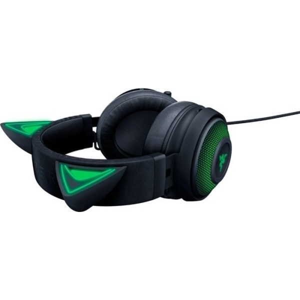 Razer Kraken Kitty Edition - USB Wired Gaming Headset - سماعة ريزر كراكن اصدار كيتي أسود