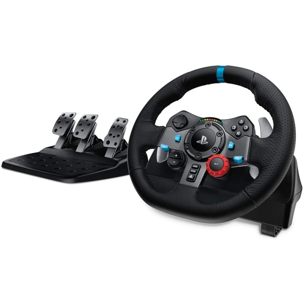 Logitech Driving Force G29 Racing Wheel + Pedals For (PC|PS3|PS4|PS5) - مقود سيارة للألعاب + دعسات لوجيتيك