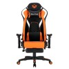MeeTion MT-CHR22 Gaming Chair with Footrest - Black/Orange - كرسي ألعاب ميشن