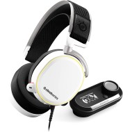 SteelSeries Arctis Pro + GameDAC Wired Gaming Headset - Certified Hi-Res Audio - Dedicated DAC and Amp - for PS5/PS4 and PC - سماعة رأس للألعاب ستيل سيريس اركتيس برو مع مكسر لون أبيض 
