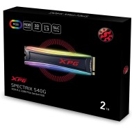 وحدة تخزينXPG SPECTRIX S40G SSD داخلية بحجم 2 تيرابايت مع إضاءة RGB وتقنية 3D NAND وواجهة PCIe Gen3x4 NVMe 1.3 وتصميم M.2 2280