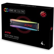 XPG SPECTRIX S40Gوحدة تخزين SSD داخلية بحجم 4 تيرابايت مع إضاءة RGB وتقنية 3D NAND وواجهة PCIe Gen3x4 NVMe 1.3 وتصميم M.2 2280
