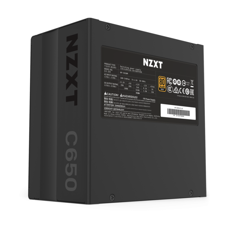 NZXT C650  80+ GOLD Certified Full Modular Active PFC Power Supply