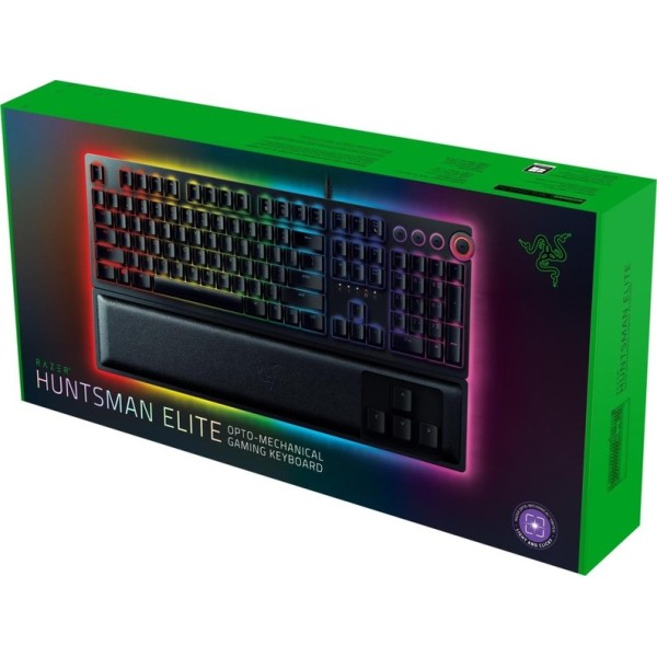 Razer HUNTSMAN ELITE OPTO Gaming Keyboard CLICKY OPTICAL SWITCH - CHROMA RGB - لوحة مفاتيح ألعاب ريزر هنتسمان ايليت