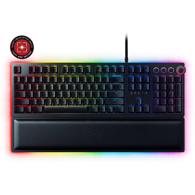 Razer HUNTSMAN ELITE OPTO Gaming Keyboard LINEAR OPTICAL SWITCH - CHROMA RGB