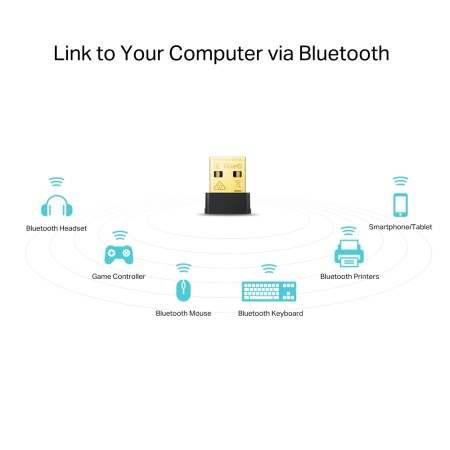محول USB واي فاي + بلوتوث TP-Link T2UB Nano AC600 – بسرعة 433Mbps